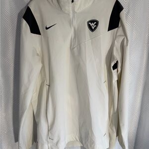 Nike West Virginia Mountaineers Coaches Sideline Quarter Zip Jacket Mens Medium